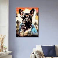 Cadre Bouledogue Français cool à Los Angeles bouledogue français cool à los angeles