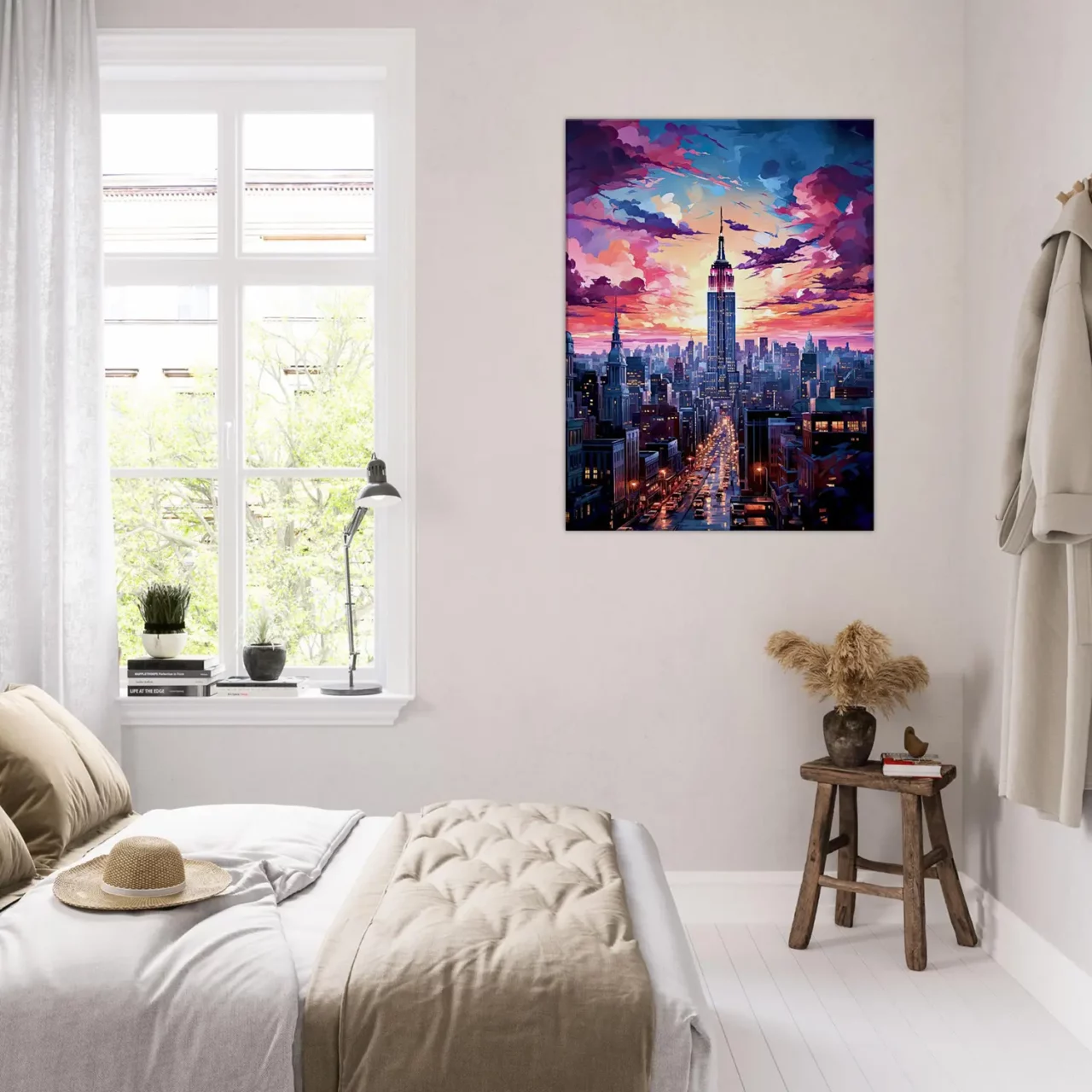 crépuscule urbain : new york en couleurs vibrantes