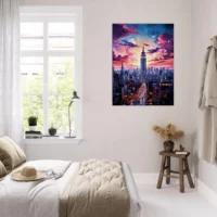 crépuscule urbain : new york en couleurs vibrantes