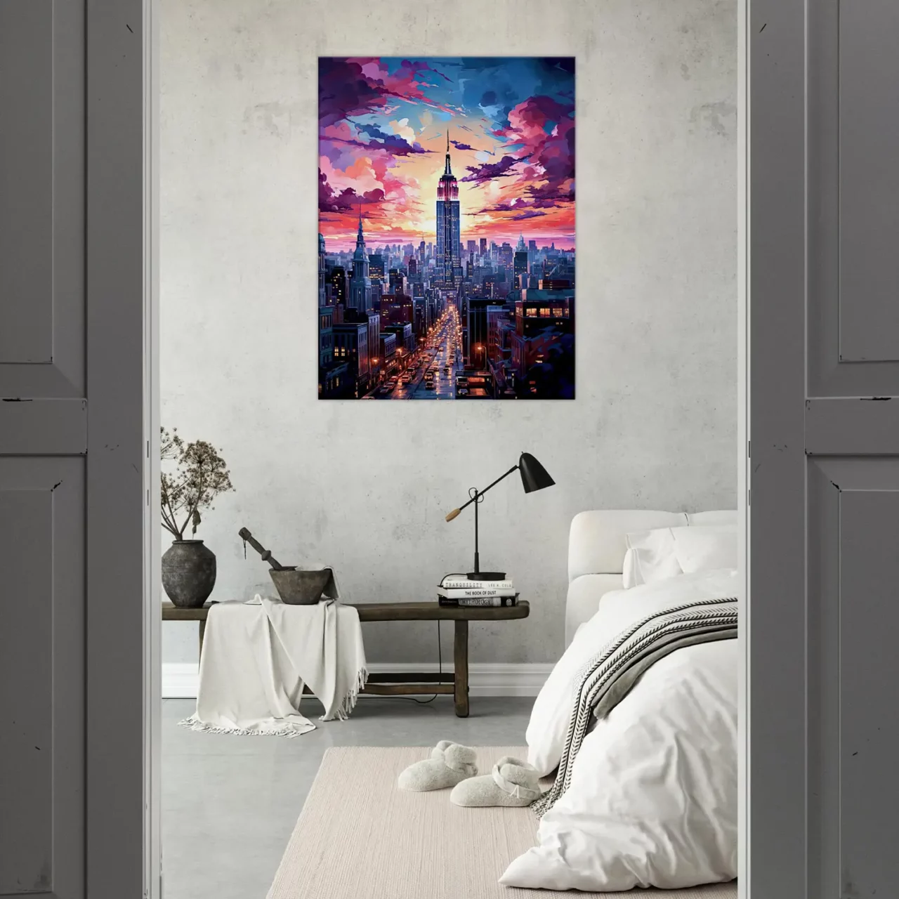 crépuscule urbain : new york en couleurs vibrantes