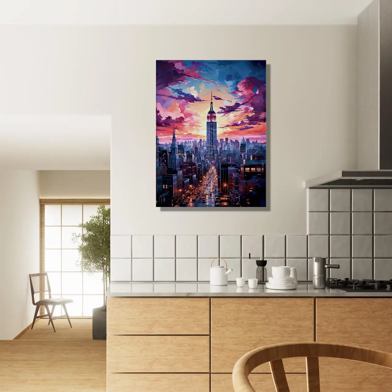 crépuscule urbain : new york en couleurs vibrantes