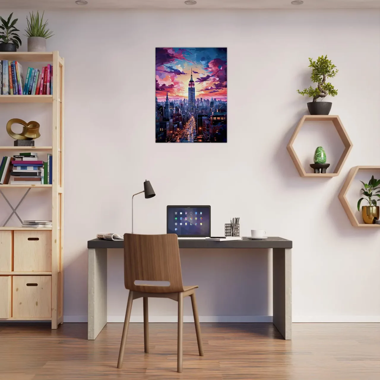 crépuscule urbain : new york en couleurs vibrantes