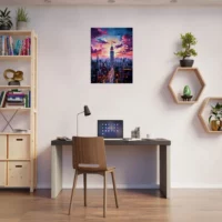 crépuscule urbain : new york en couleurs vibrantes