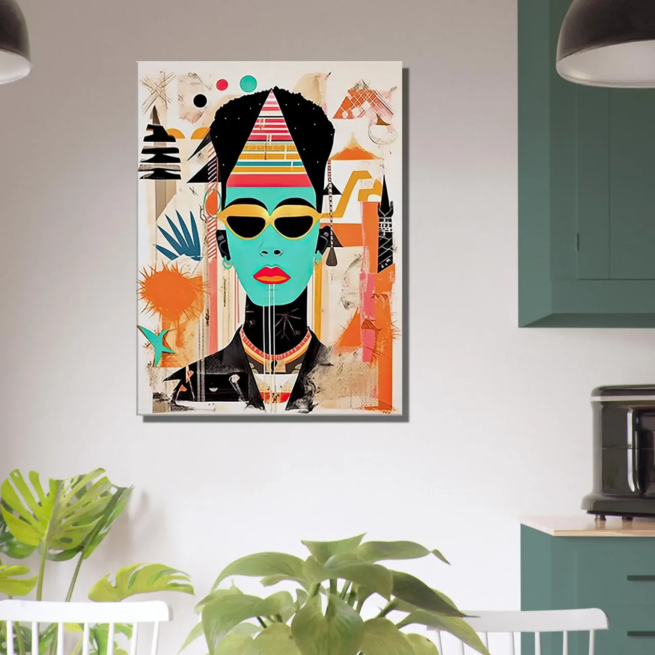 eclat egyptien en style urbain basquiat