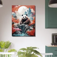Cadre Harmonie Impériale Le Panda Majestueux harmonie impériale le panda majestueux