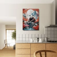 Cadre Harmonie Impériale Le Panda Majestueux harmonie impériale le panda majestueux