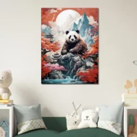 Cadre Harmonie Impériale Le Panda Majestueux harmonie impériale le panda majestueux