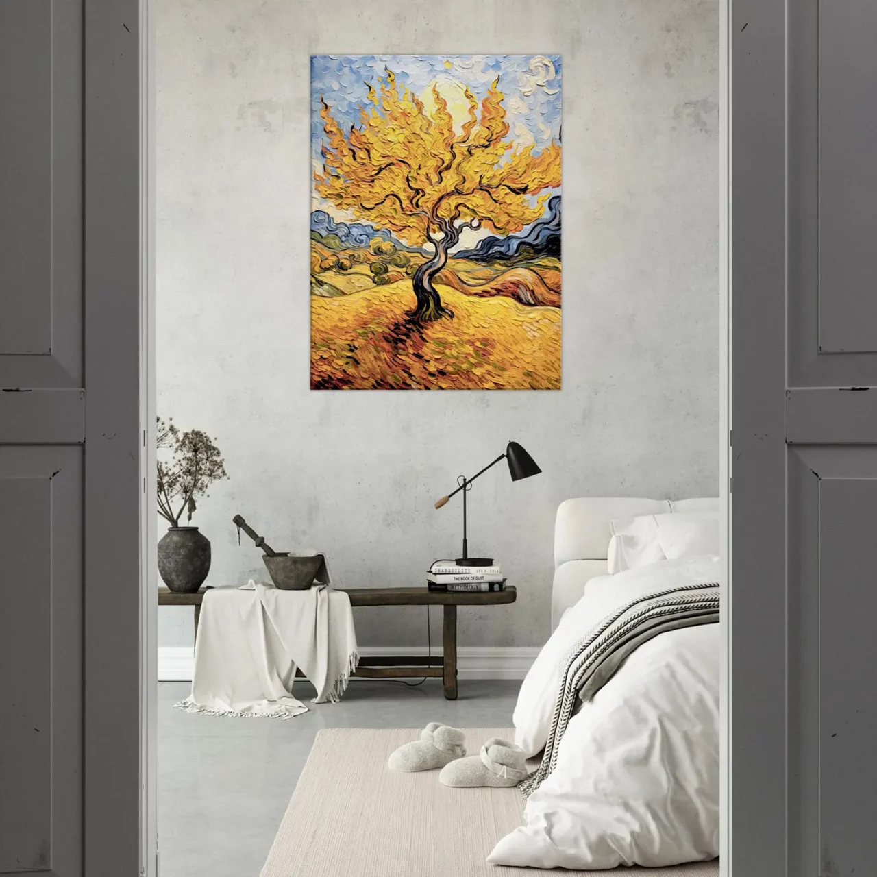 Tableau Réinterprétation Le Murier de Van Gogh réinterprétation le murier de van gogh
