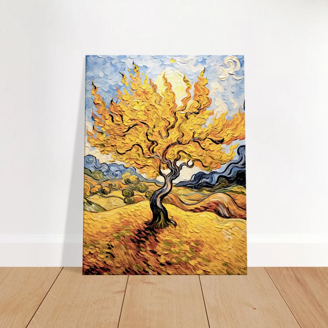 Tableau Réinterprétation Le Murier de Van Gogh réinterprétation le murier de van gogh