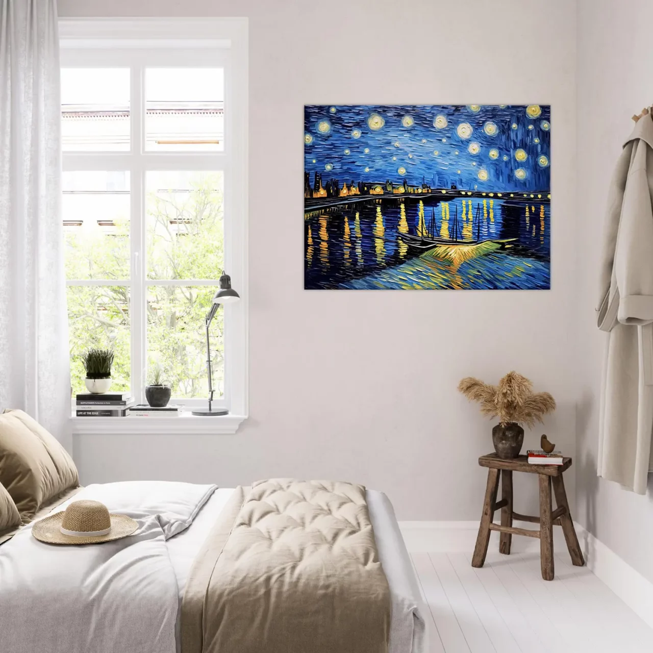nuit étoilée sur le rhône van gogh