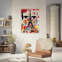 Tableau Vision Basquieste de Paris entre chaos et icônes vision basquieste de paris entre chaos et icônes