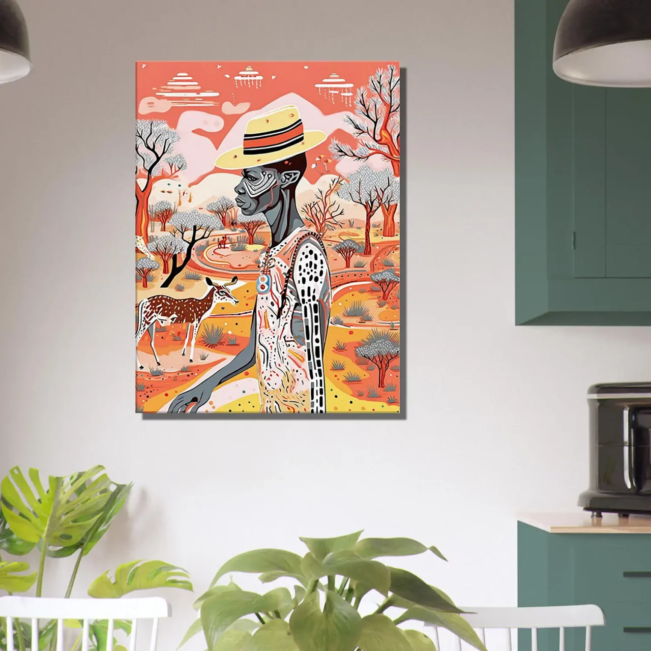 Tableau d’Art Australien pastel et Aborigène art australien pastel et aborigène