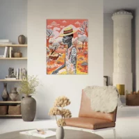 Tableau d’Art Australien pastel et Aborigène art australien pastel et aborigène