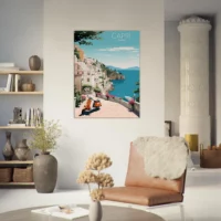 capri style affiche rétro