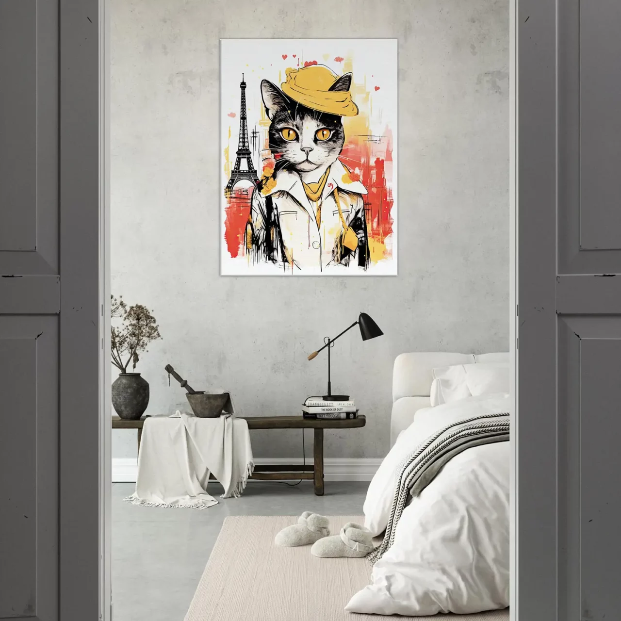 Cadre Charme parisien à travers les yeux d’un chat artiste charme parisien à travers les yeux d’un chat artiste