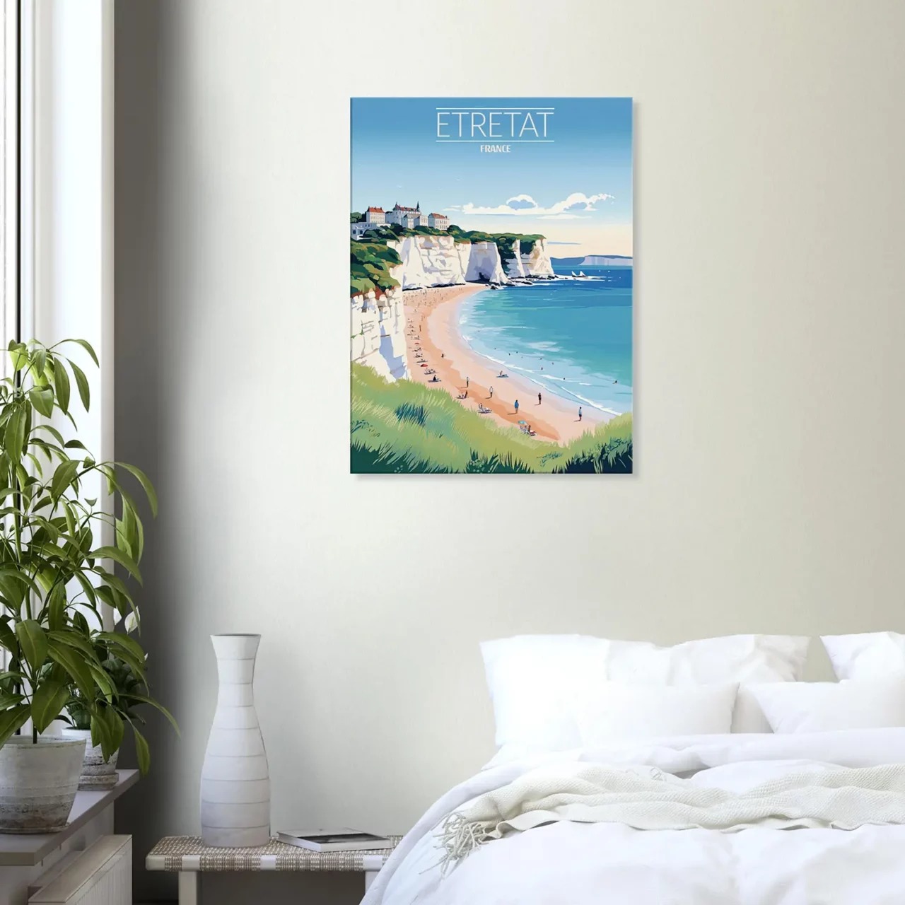etretat style affiche vintage