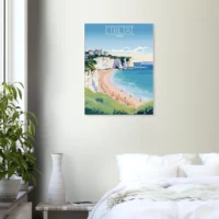 etretat style affiche vintage