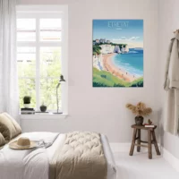 etretat style affiche vintage