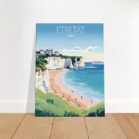 etretat style affiche vintage
