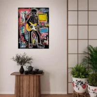 guitariste musicien par basquiat