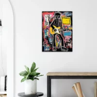 guitariste musicien par basquiat