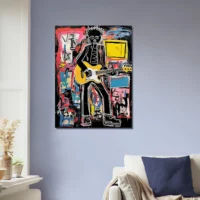 guitariste musicien par basquiat