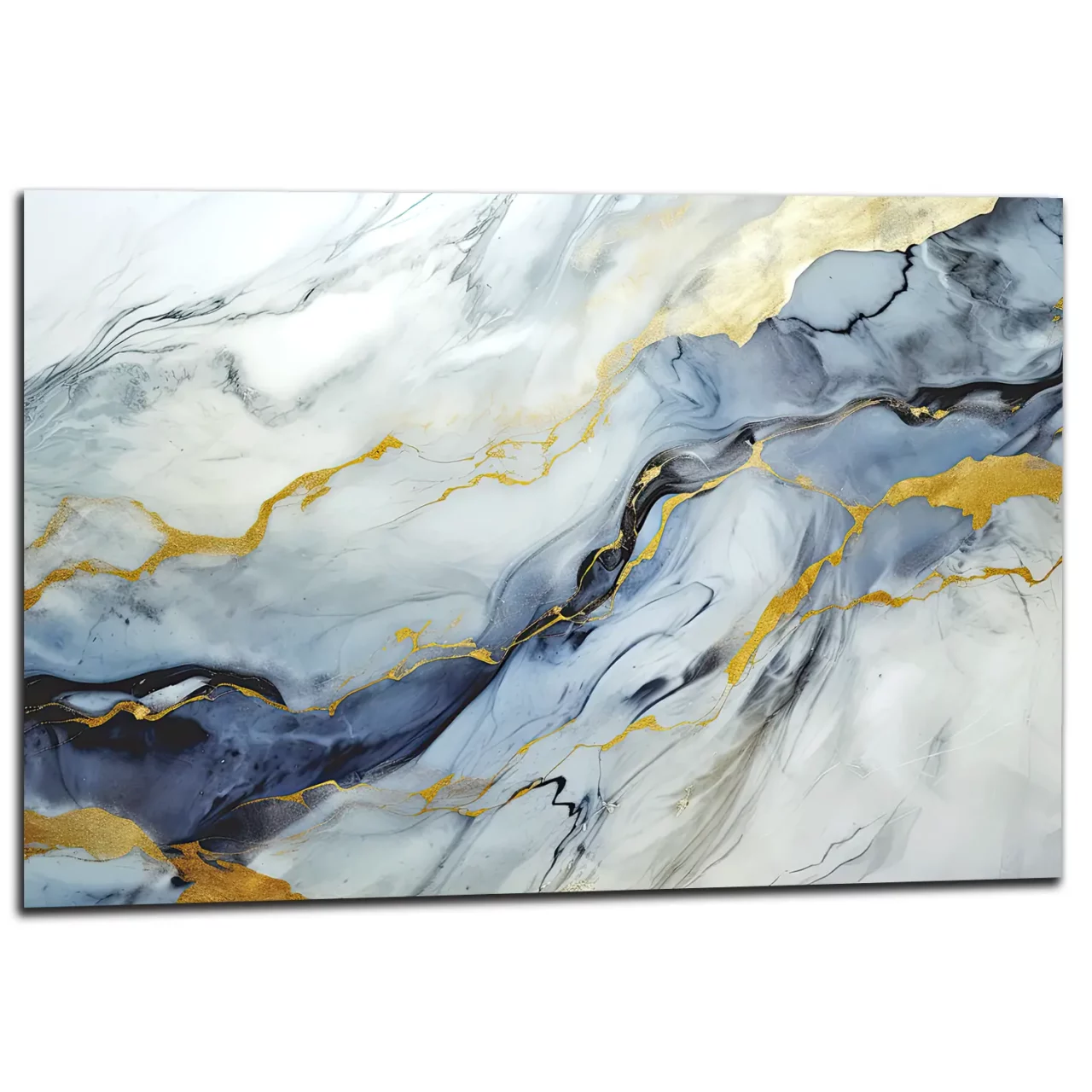 marbre bleu doré abstrait
