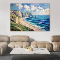 Peinture des Falaises: La Splendeur d’Étretat peinture des falaises: la splendeur d'Étretat