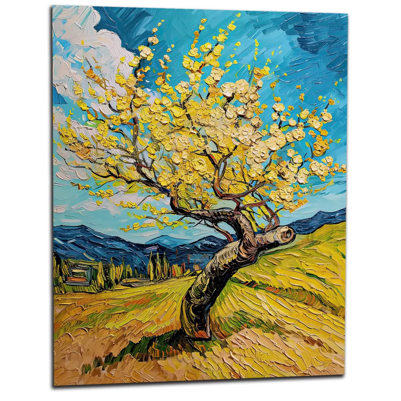 tableau le murier hommage a van gogh