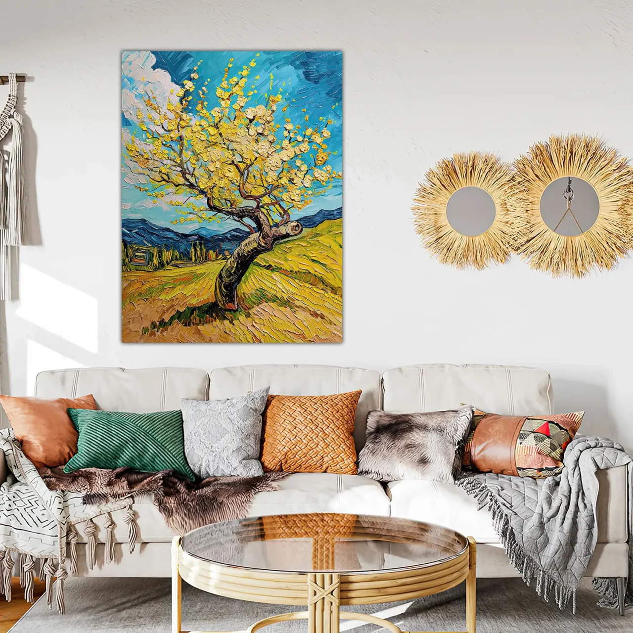 tableau le murier hommage a van gogh