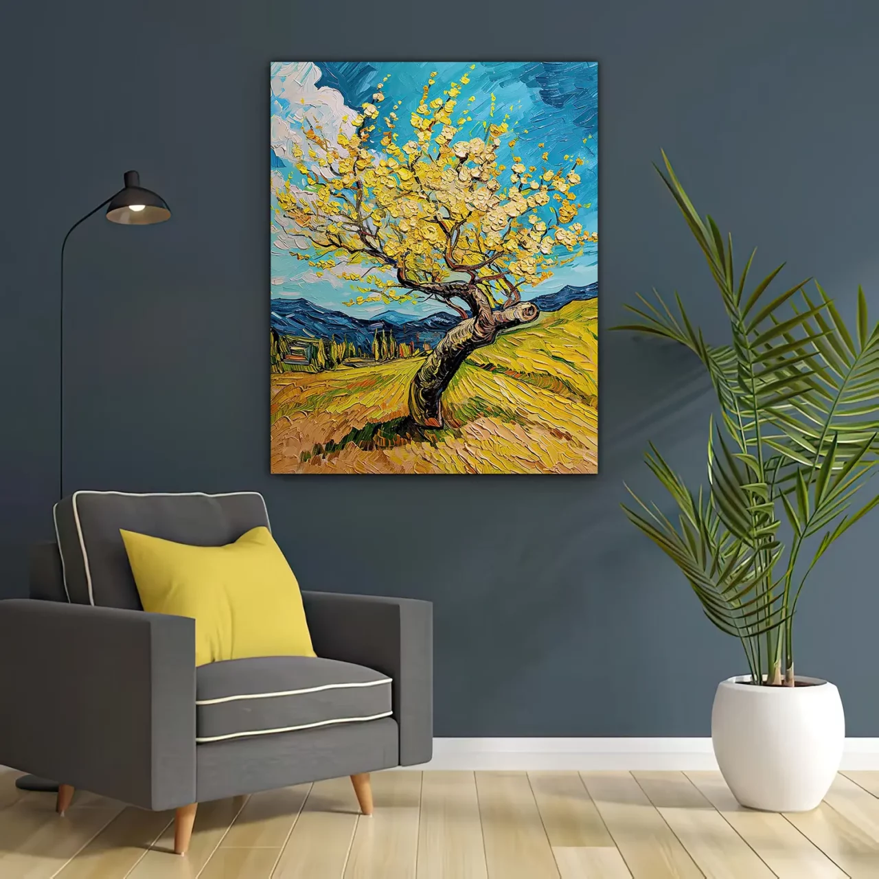 tableau le murier hommage a van gogh