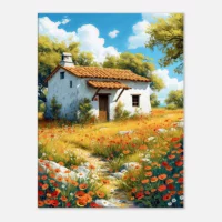 coquelicots et sérénité d'une maison champêtre