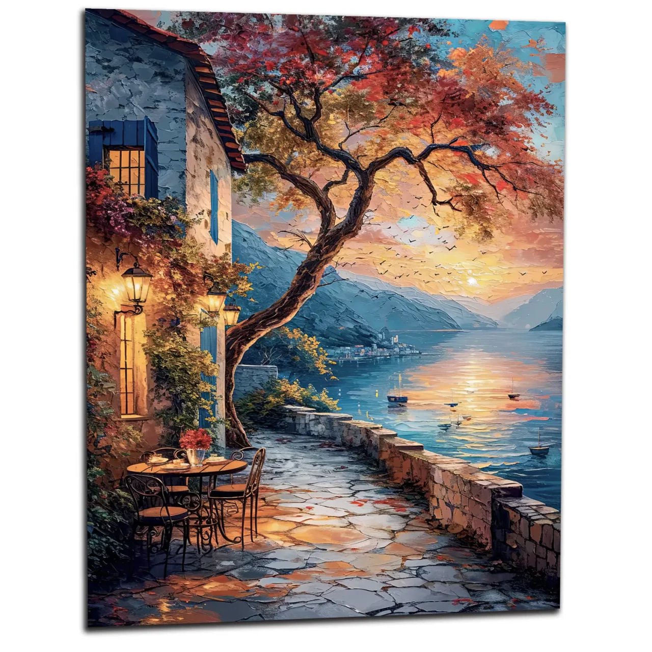 Coucher de Soleil sur le Lac et soirée Romantique coucher de soleil sur le lac et soirée romantique