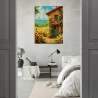 Eclat d’été Maisonnette et Tournesols eclat d'été maisonnette et tournesols