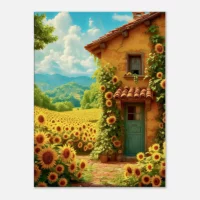 Eclat d’été Maisonnette et Tournesols eclat d'été maisonnette et tournesols