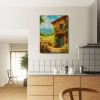 Eclat d’été Maisonnette et Tournesols eclat d'été maisonnette et tournesols