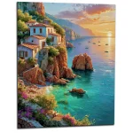 reflets dores sur la baie romance du rivage italien reflets dorés sur la baie: romance du rivage italien