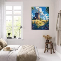 rusticité charmante le moulin et l'Été