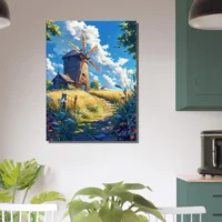 rusticité charmante le moulin et l'Été