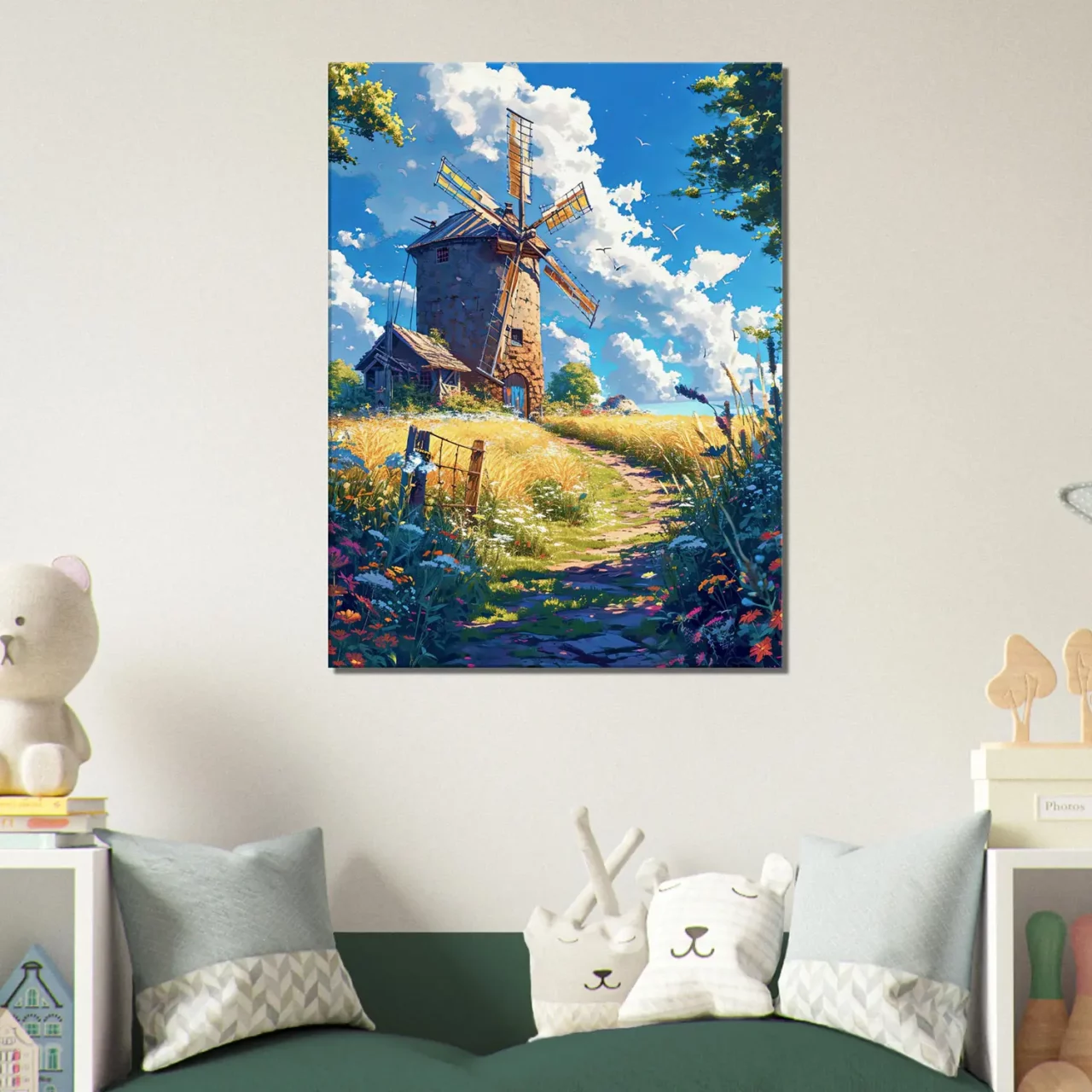 rusticité charmante le moulin et l'Été