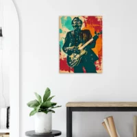 Tableau Chuck Berry Blues et Rock Guitare Tableau Blues Guitare Chuck Berry12