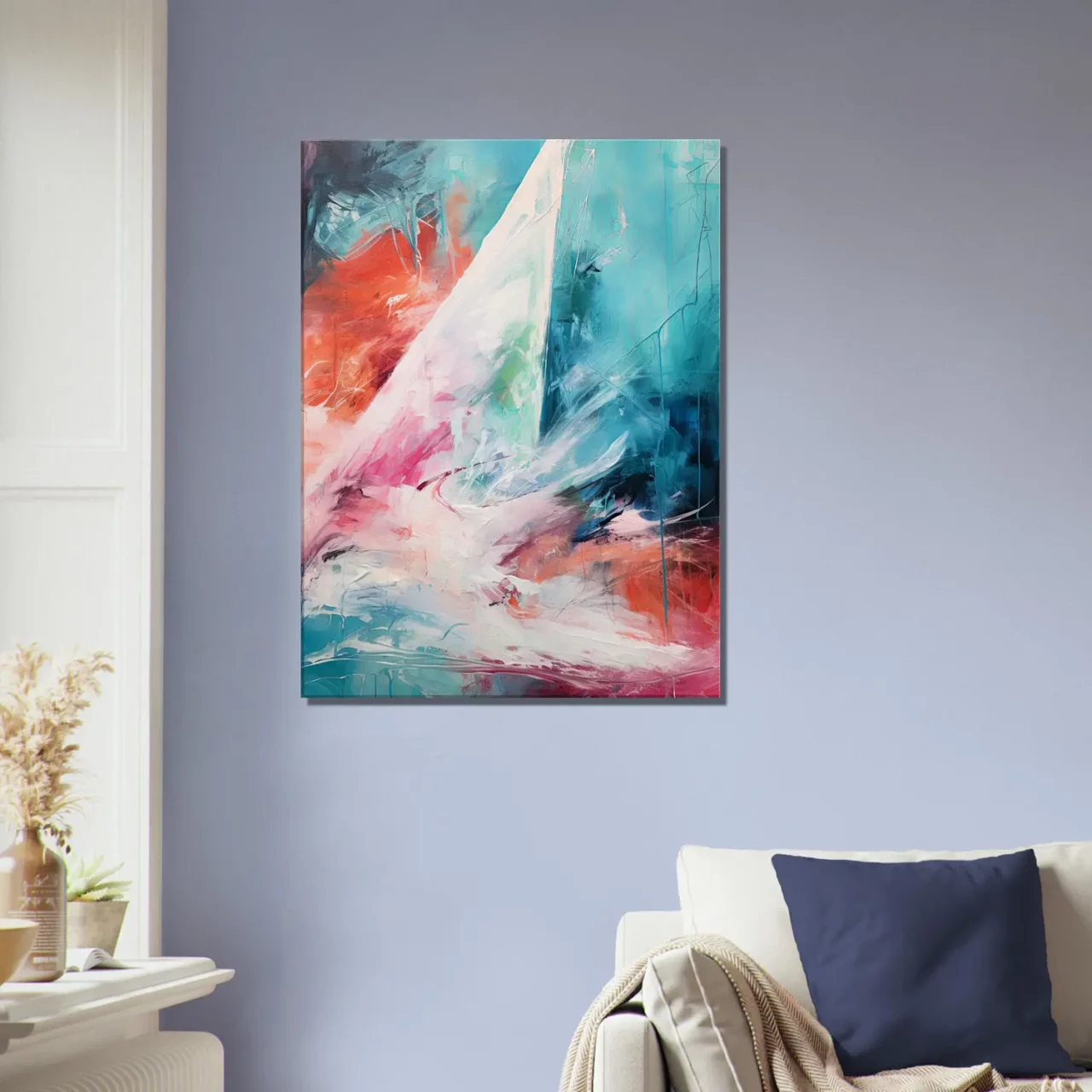 Tableau abstrait surf et mouvement de l&rsquo;océan