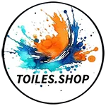 Visages Art Abstrait expressionnisme peinture digitale Toiles.shop logo