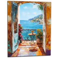 Toile Vue méditerranéenne style Ribeiro Toile vue méditerranéenne style Ribeiro, image de présentation du tableau