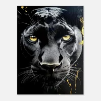 Toile le regard de la panthère noire