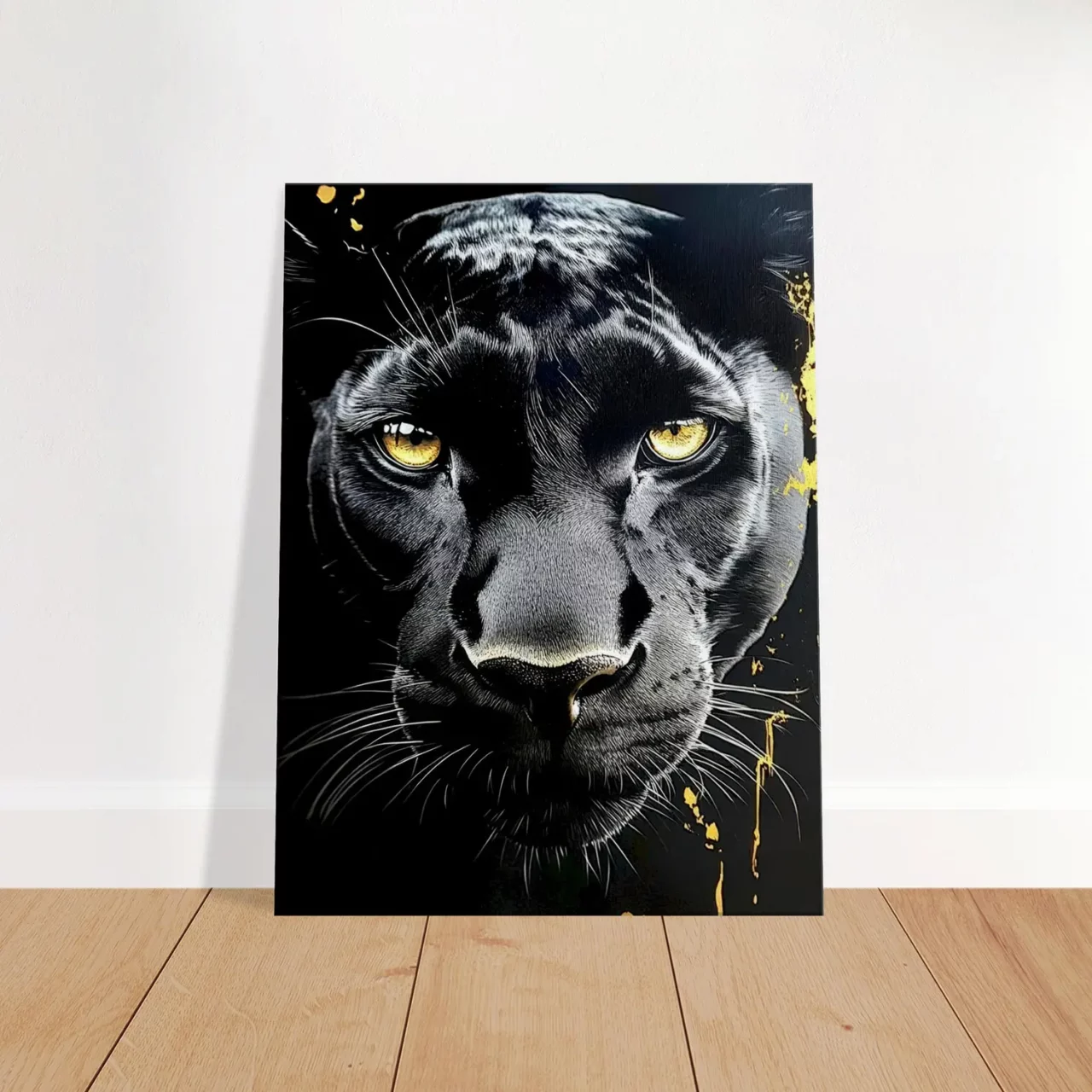 Toile le regard de la panthère noire