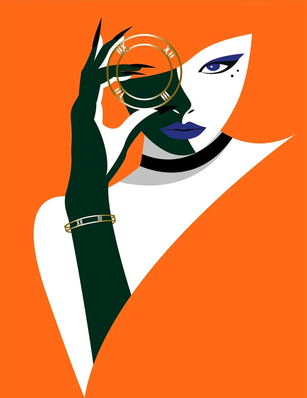affiche poster orange