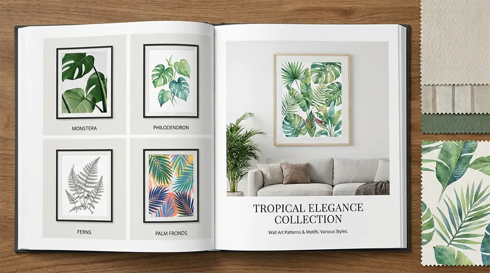 Catalogue de motifs Catalogue de motifs végétaux tropicaux