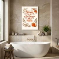 Toile Mangia Bene Ridi Spesso Ama Molto - Sagesse Italienne et Art de Vivre - mise en scène 3